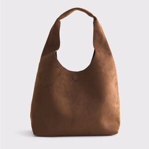 Abercrombie vegan suede tote bag purse